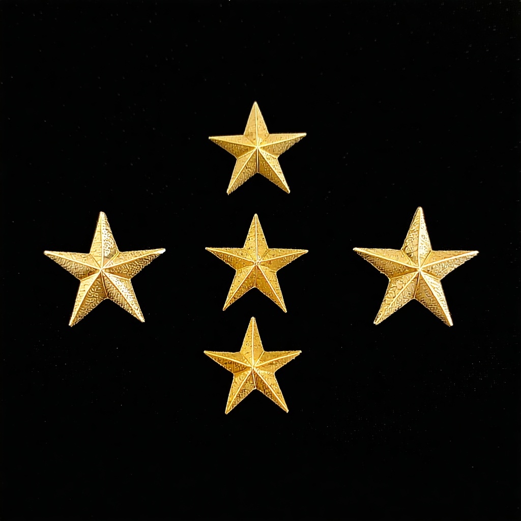 exactly 5 small golden stars-4